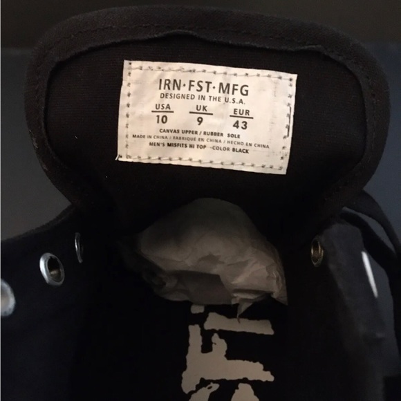Iron Fist Black Misfits High-Tops - Picture 8 of 9